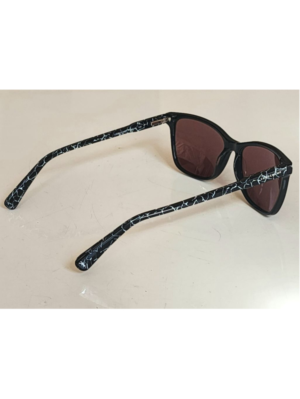 LONGCHAMP NEW LO2613 Mirrored Black Square Sunglasses - Picture 9 of 9